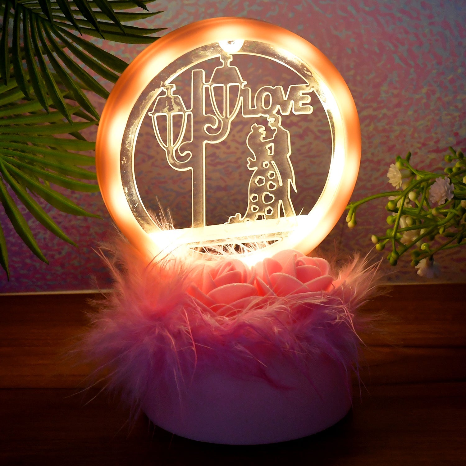 Romantic Round Love Couple Decorative Showpiece Romantic Round Love Couple Decorative Showpiece